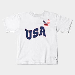 usa patriotic eagle 4th of july  american flag Kids T-Shirt